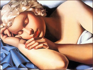 タマラ・デ・レンピッカ Painting - 眠っている女性 1935年 現代 タマラ・デ・レンピッカ